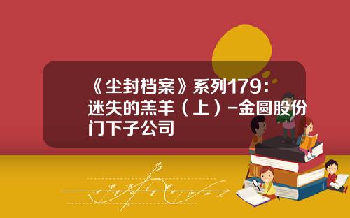 《尘封档案》系列179：迷失的羔羊（上）-金圆股份门下子公司