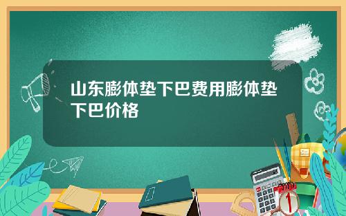 山东膨体垫下巴费用膨体垫下巴价格