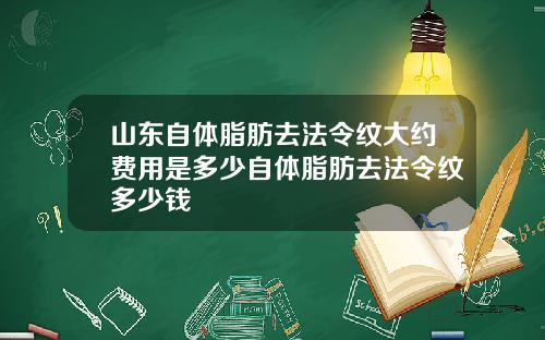 山东自体脂肪去法令纹大约费用是多少自体脂肪去法令纹多少钱