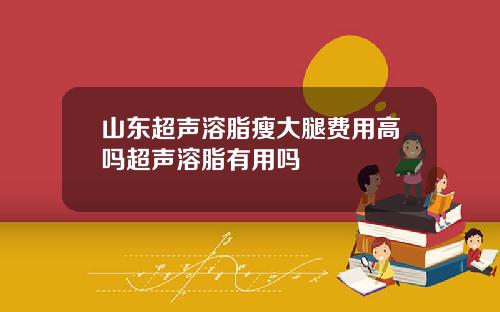山东超声溶脂瘦大腿费用高吗超声溶脂有用吗