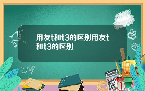 用友t和t3的区别用友t和t3的区别