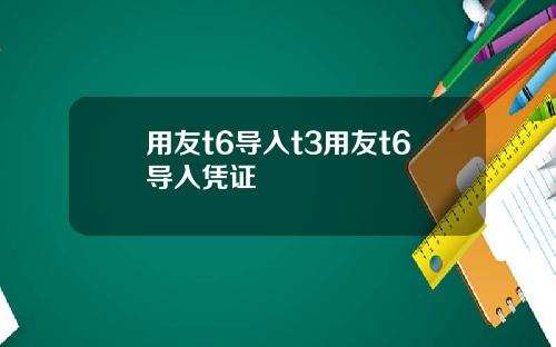 用友t6导入t3用友t6导入凭证