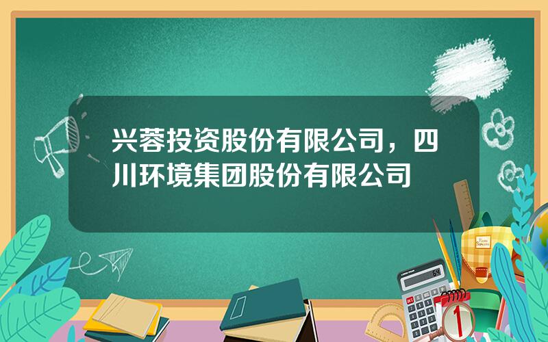兴蓉投资股份有限公司，四川环境集团股份有限公司