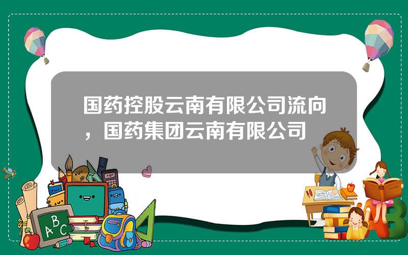 国药控股云南有限公司流向，国药集团云南有限公司