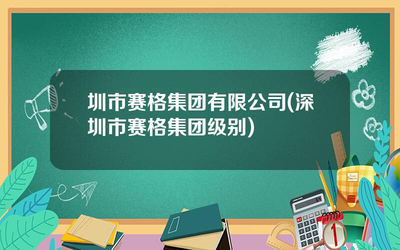 圳市赛格集团有限公司(深圳市赛格集团级别)